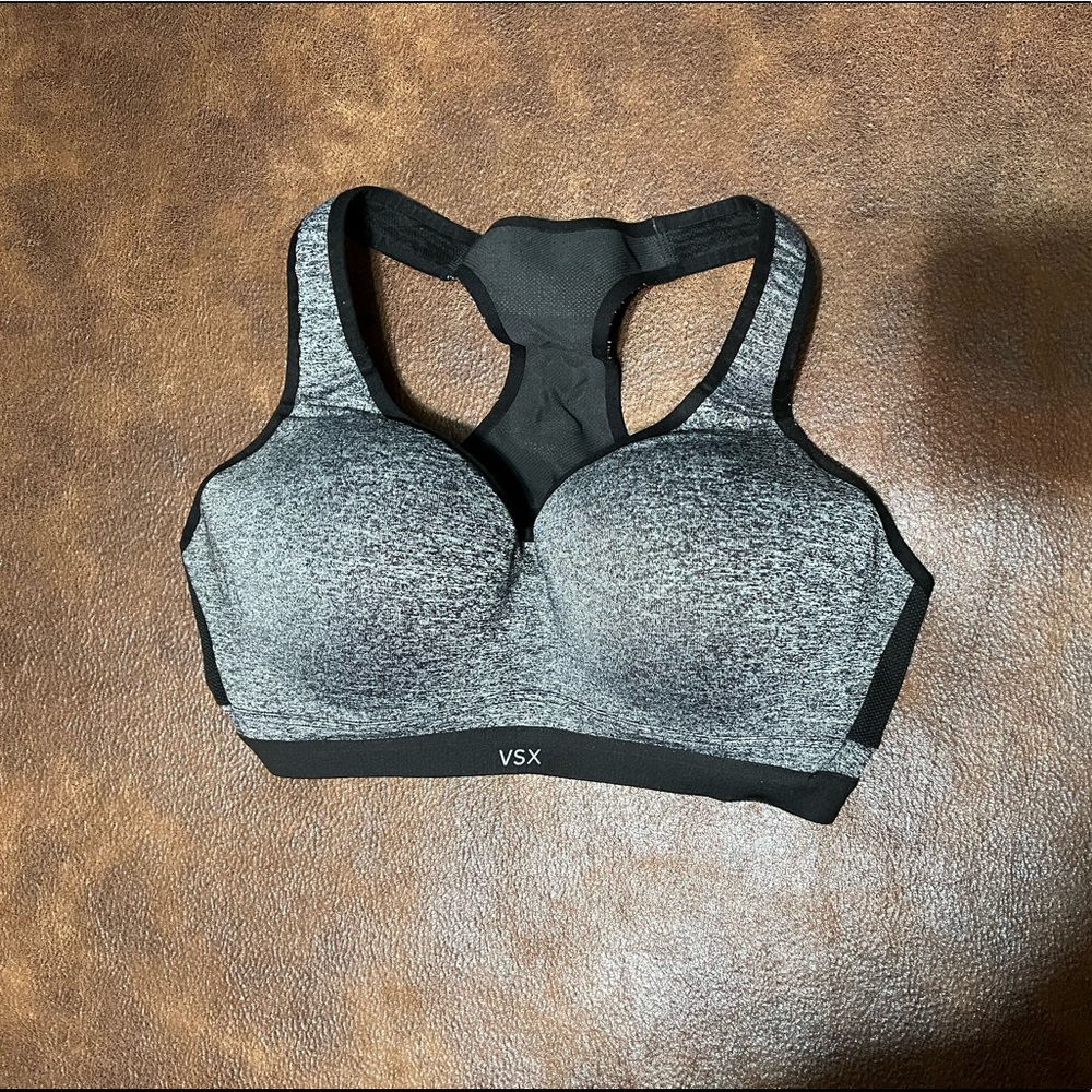 Grey/black Victoria secret sports bra 36D